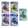 E28-C/T square small game console with bell, solid color transparent color mixed color handle keychain small pendant, childhood memory game Tetris Application Scenario